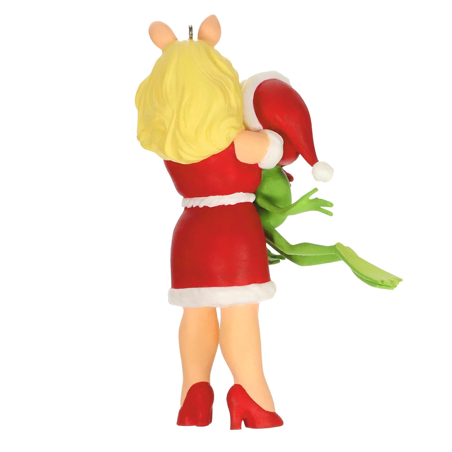 Hallmark Keepsake Christmas Ornament,Plastic 2021, The Muppets Kermit and Miss Piggy Kermit's Holiday Hug