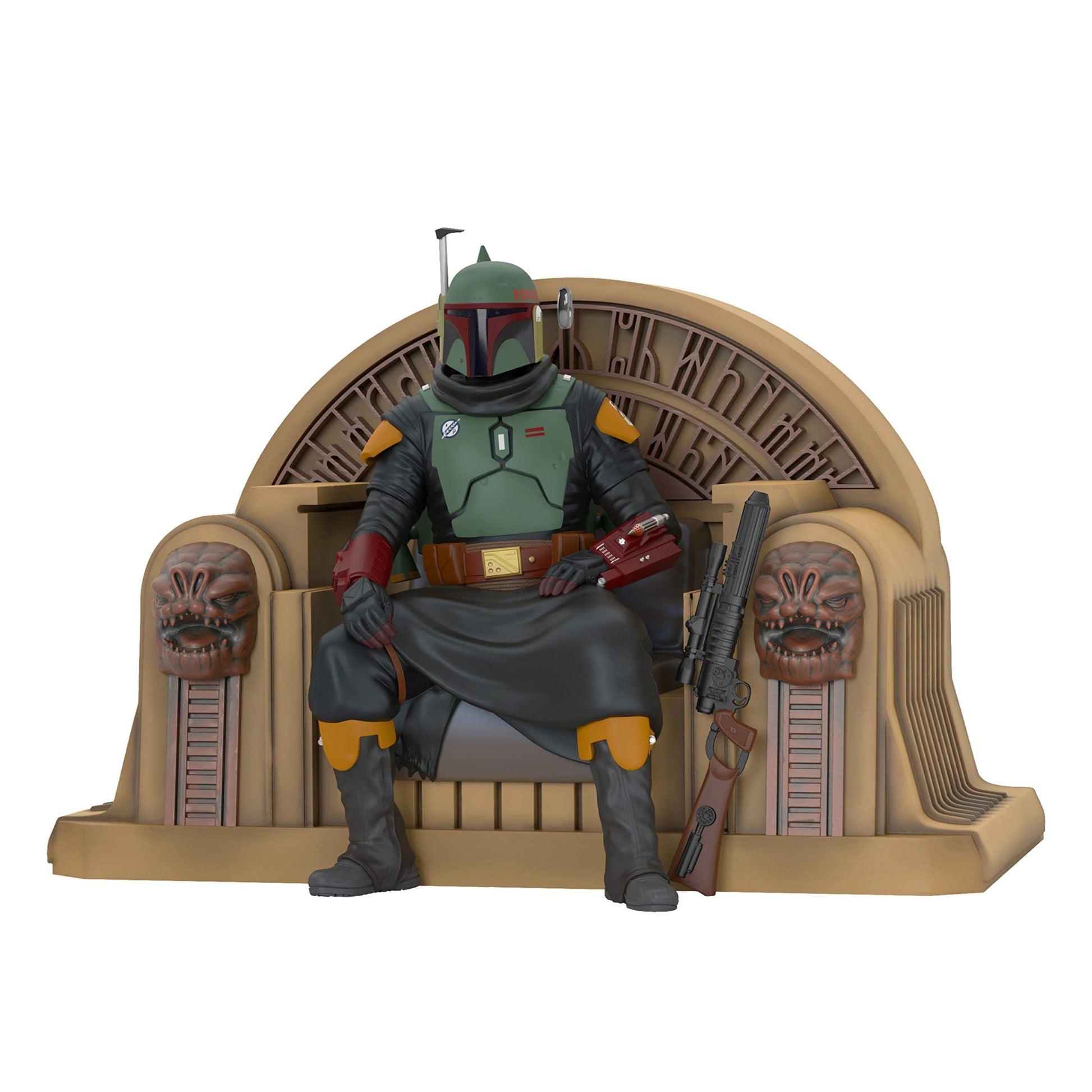 Hallmark Keepsake Christmas Ornament,Resin, 2022, Star Wars: The Mandalorian Boba Fett on Throne