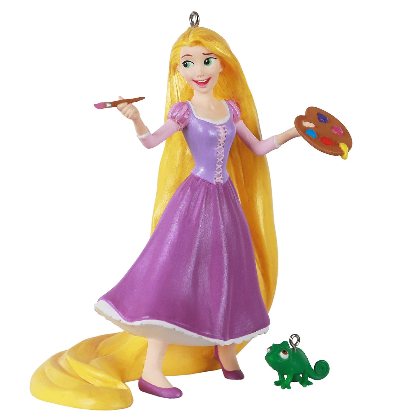 Hallmark Keepsake Christmas Ornaments 2021, Disney Tangled Rapunzel and Pascal, Set of 2