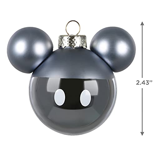 Hallmark Keepsake Glass Christmas Ornaments, Disney Mickey Mouse, Set of 6, Multi Color