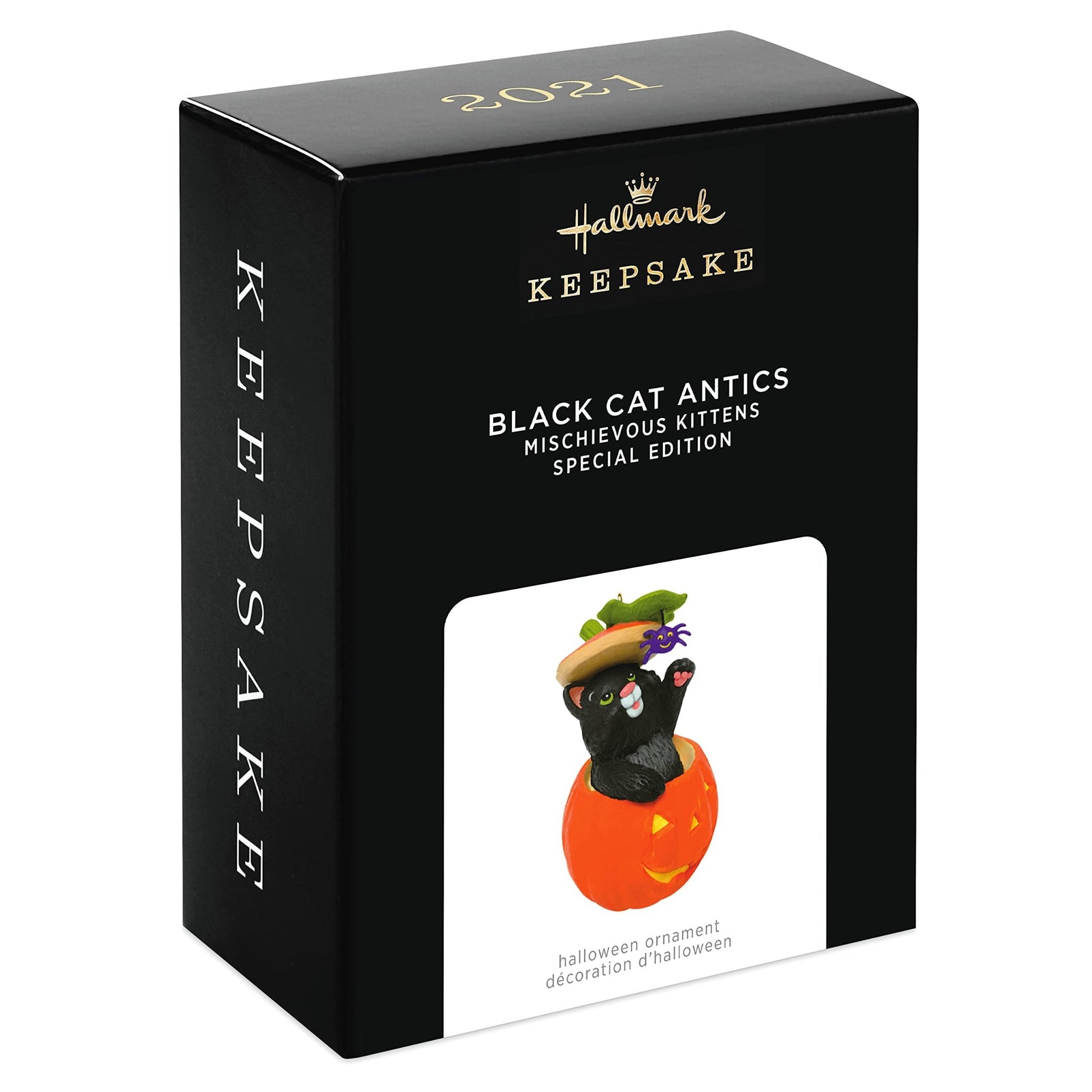 Hallmark Keepsake Halloween Ornament 2021, Mischievous Kittens Black Cat Antics Special Edition