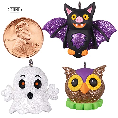 Hallmark Keepsake Miniature Halloween Ornaments 2022, Vintage Spooky Cuties, Mini Set of 3