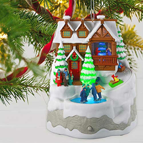 Hallmark Keepsake Ornament 2020, Christmas Cabin, Musical With Light and Motion