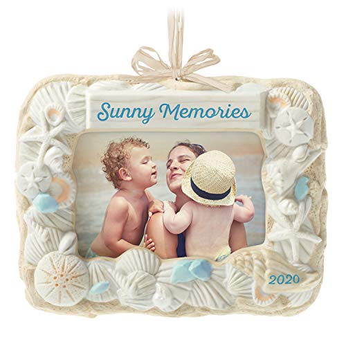 Hallmark Keepsake Ornament 2020 Seashell Sun and Fun, Beach Picture Frame