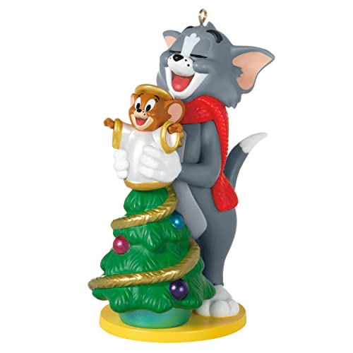 Hallmark Keepsake Ornament 2022, Tom and Jerry?äó Decorating the Tree