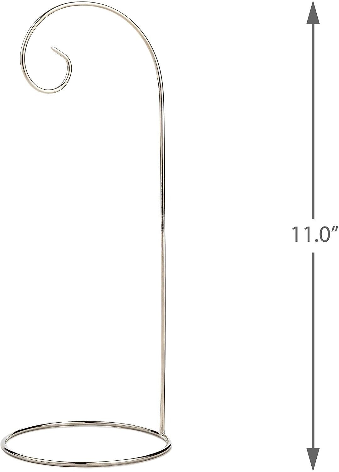 Hallmark Keepsake Ornament Tabletop Display Stand Silver Tone Metal 11"
