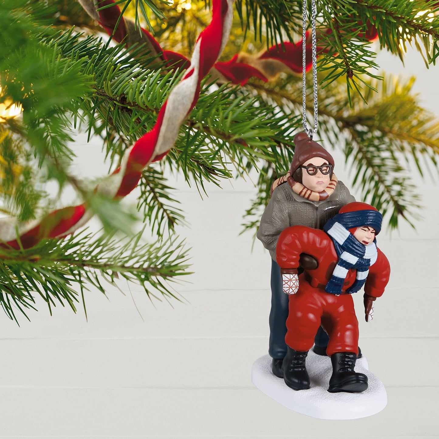 Hallmark Keepsake Plastic Christmas Ornament 2021, A Christmas Story Brotherly Love Ralphie and Randy