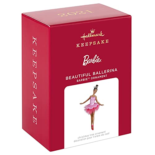 Hallmark Keepsake Plastic, Christmas Ornament 2021, Barbie Beautiful Ballerina