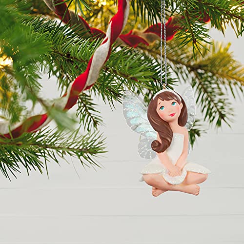 Hallmark Keepsake Plastic Christmas Ornament 2021, Fairy Messengers Freesia Fairy