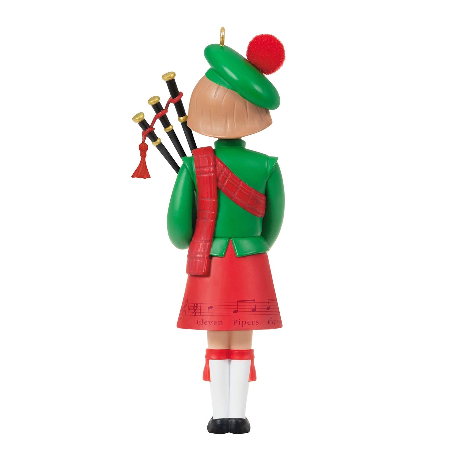 Hallmark Keepsake Plastic Christmas Ornament 2021, Twelve Days of Christmas Eleven Pipers Piping