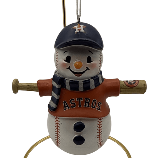 Hallmark MLB Houston Astros Baseball Bat Snowman Ornament
