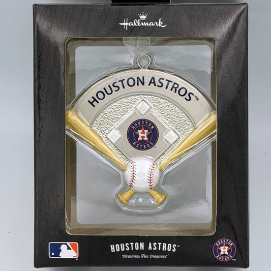 Hallmark MLB Houston Astros Metal Baseball Diamond Ornament