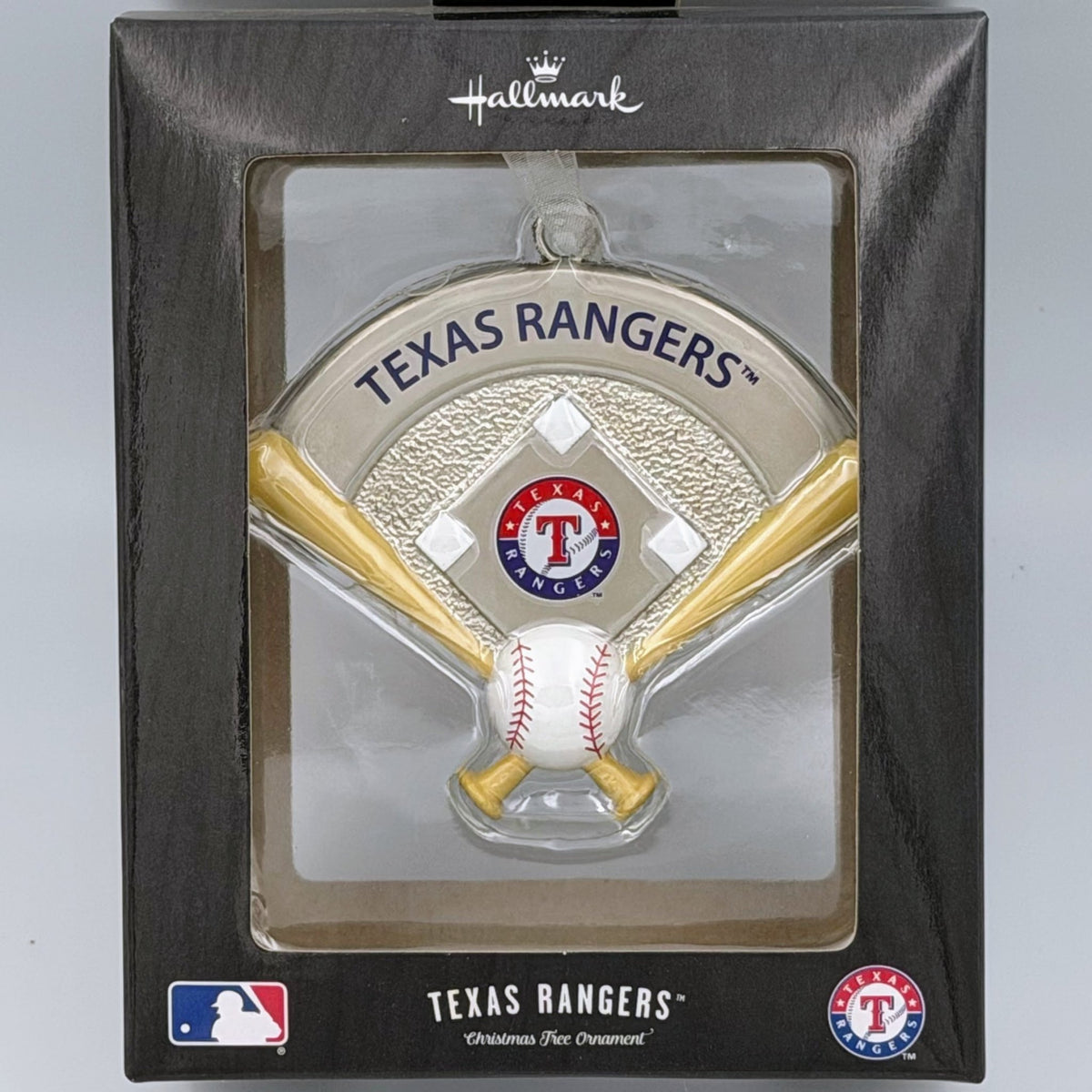 Hallmark MLB Texas Rangers Metal Baseball Diamond Ornament