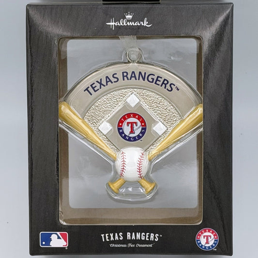 Hallmark MLB Texas Rangers Metal Baseball Diamond Ornament