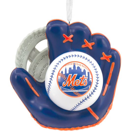 MLB New York Mets Baseball Glove Ornament