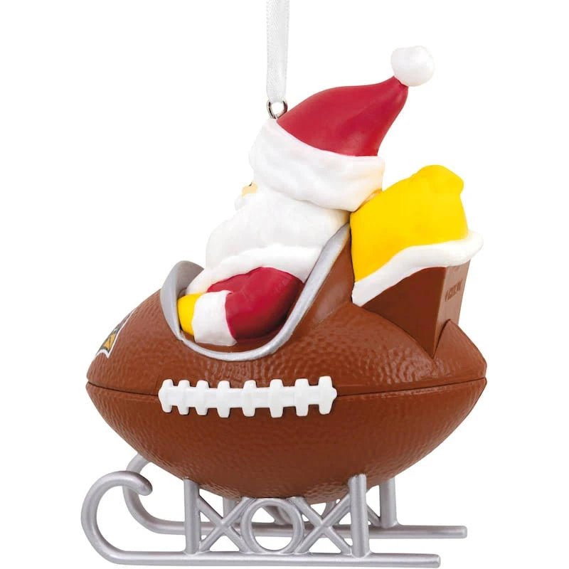 Hallmark NFL Arizona Cardinals Santa Football Sled Ornament
