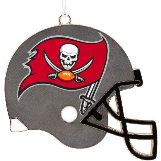 Hallmark NFL Tampa Bay Buccaneers Metal Football Helmet Christmas Ornament