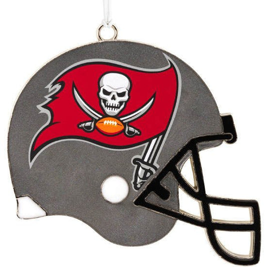 Hallmark NFL Tampa Bay Buccaneers Metal Football Helmet Christmas Ornament
