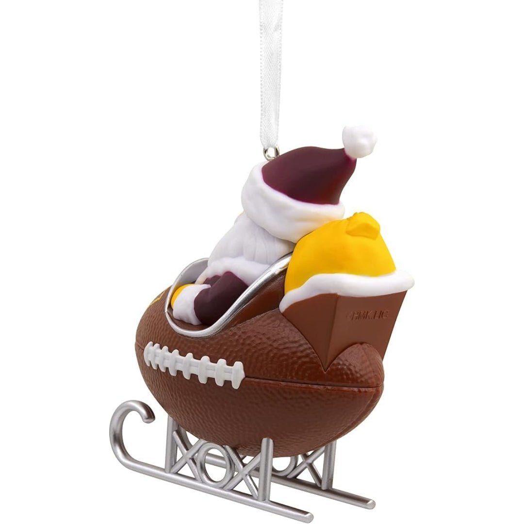 Hallmark NFL Washington Commanders Santa Football Sleigh Ornament