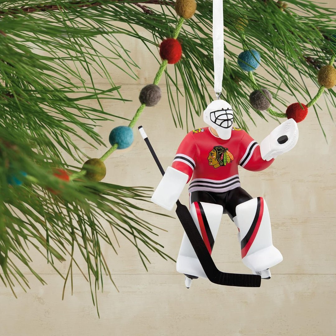 Hallmark NHL Chicago Blackhawks Goalie Figural Ornament