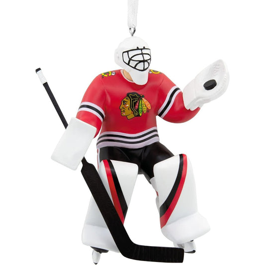 Hallmark NHL Chicago Blackhawks Goalie Figural Ornament