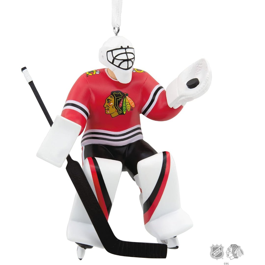 Hallmark NHL Chicago Blackhawks Goalie Figural Ornament