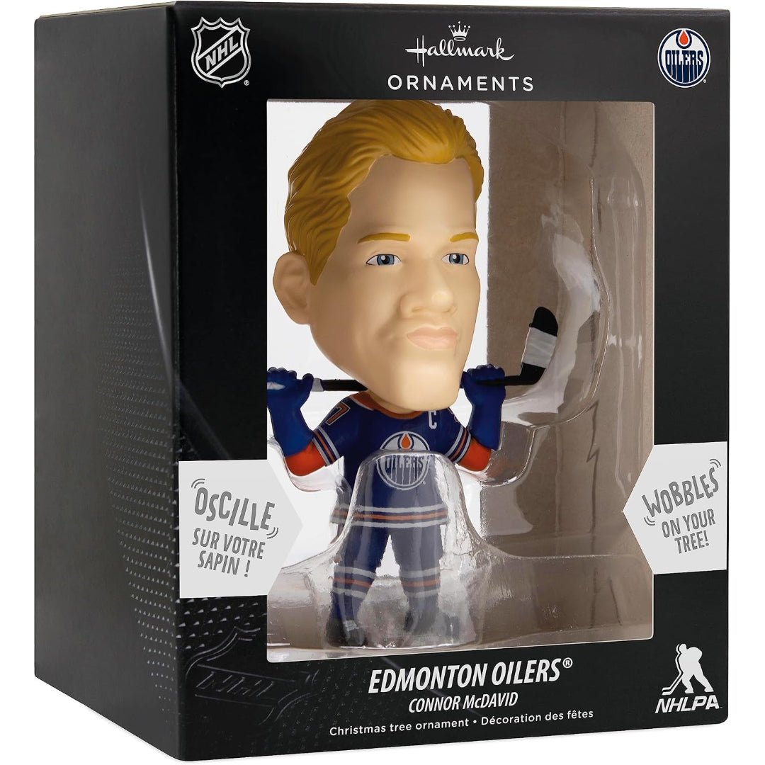 Hallmark NHL Edmonton Oilers Connor McDavid Bouncing Buddy Ornament