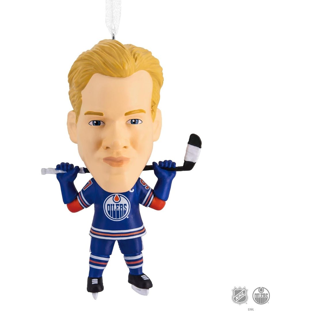 Hallmark NHL Edmonton Oilers Connor McDavid Bouncing Buddy Ornament