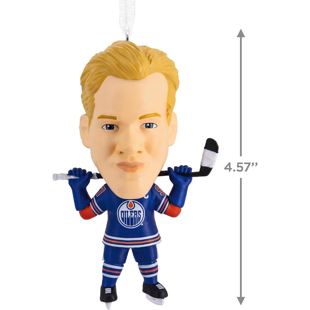 Hallmark NHL Edmonton Oilers Connor McDavid Bouncing Buddy Ornament