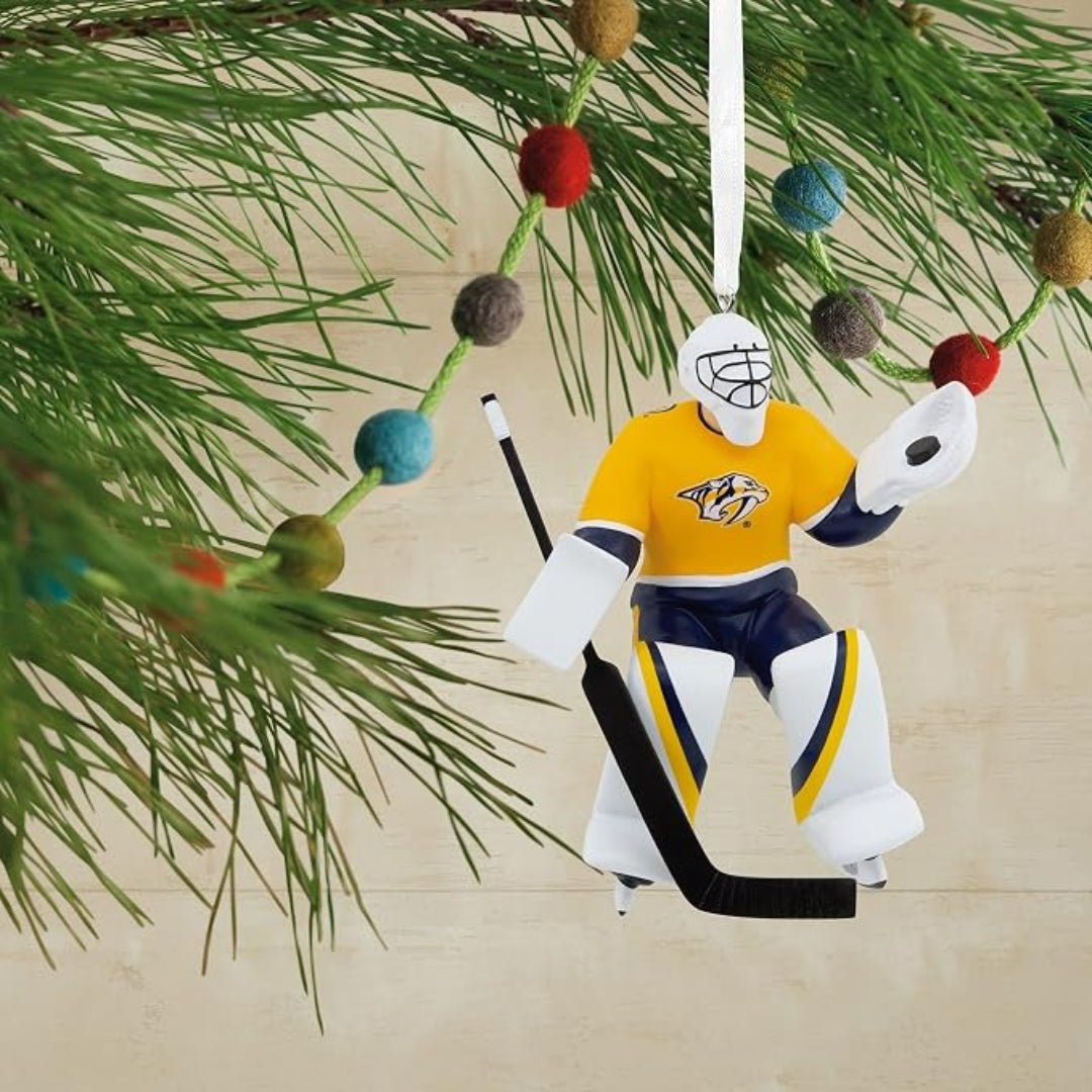 Hallmark NHL Nashville Predators Goalie Figural Ornament