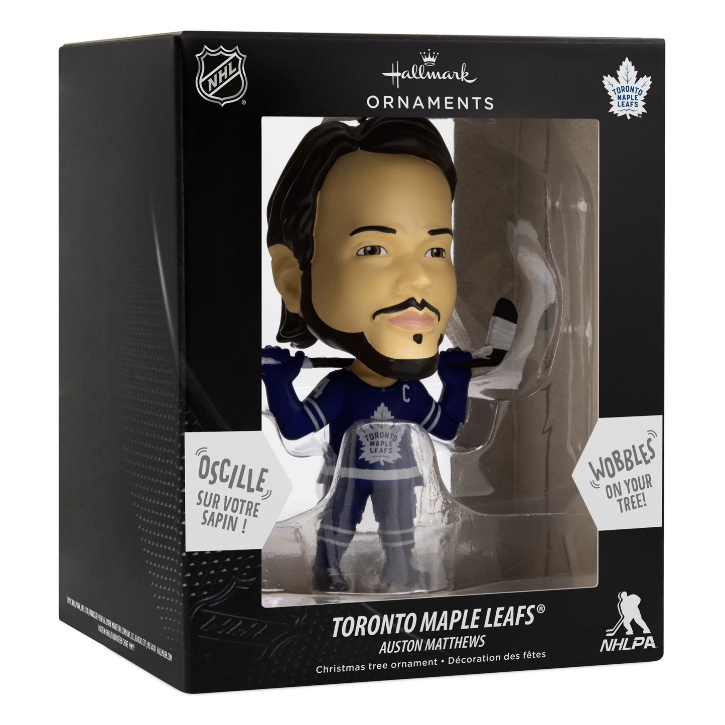 Hallmark NHL Toronto Maple Leafs Auston Matthews Bouncing Buddy Ornament