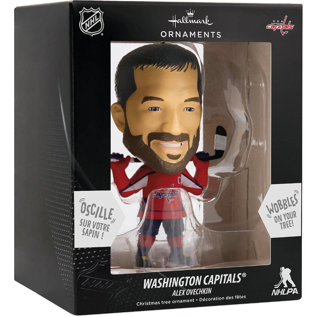 Hallmark NHL Washington Capitals Alex Ovechkin Bouncing Buddy Christmas Ornament