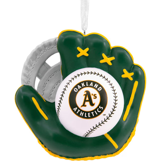 MLB Oakland Athletics Baseball Glove Ornament