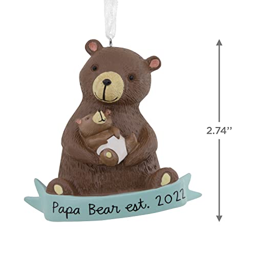 Hallmark Papa Bear New Dad 2022 Christmas Ornament