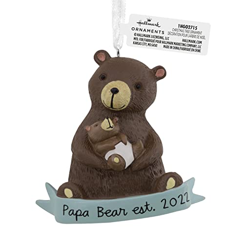 Hallmark Papa Bear New Dad 2022 Christmas Ornament