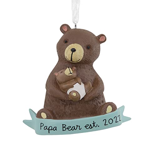 Hallmark Papa Bear New Dad 2022 Christmas Ornament