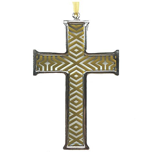 Hallmark Signature Cross Pressed Glass & Metal Christmas Ornament