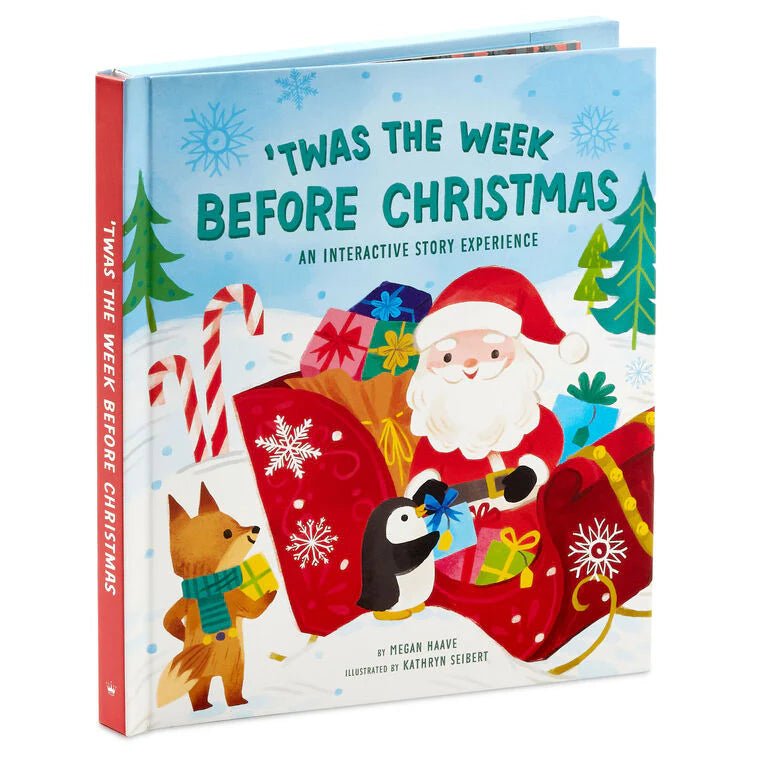 Hallmark 'Twas the Week Before Christmas Santa Plush and Book