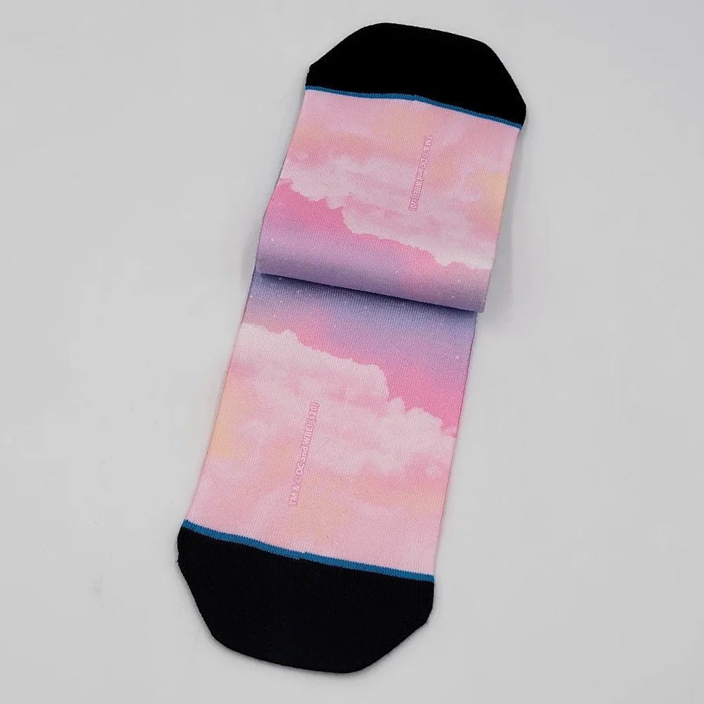 Hallmark WW84 Wonder Woman DC Ankle Socks Womens One Size Pink Purple Clouds