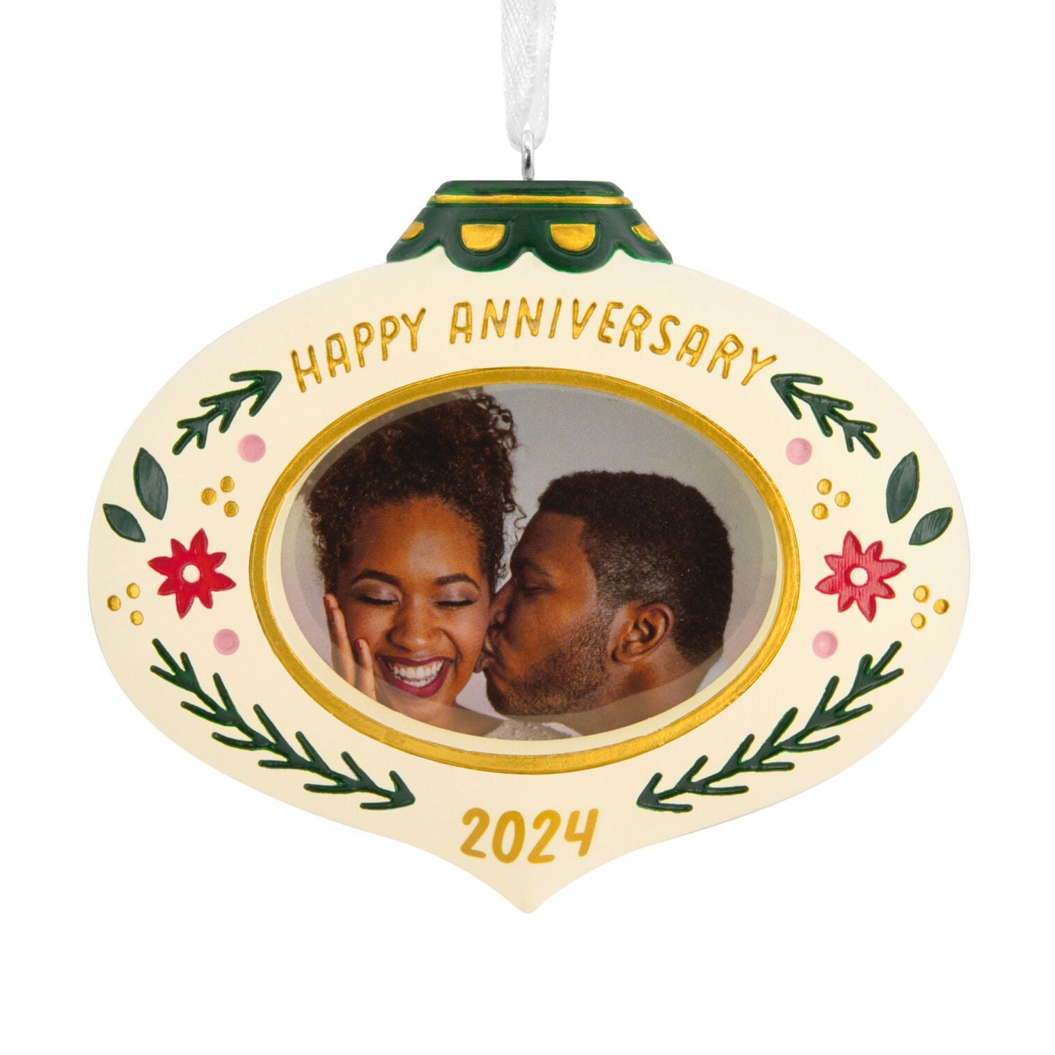 Happy Anniversary 2024 Photo Frame Hallmark Ornament