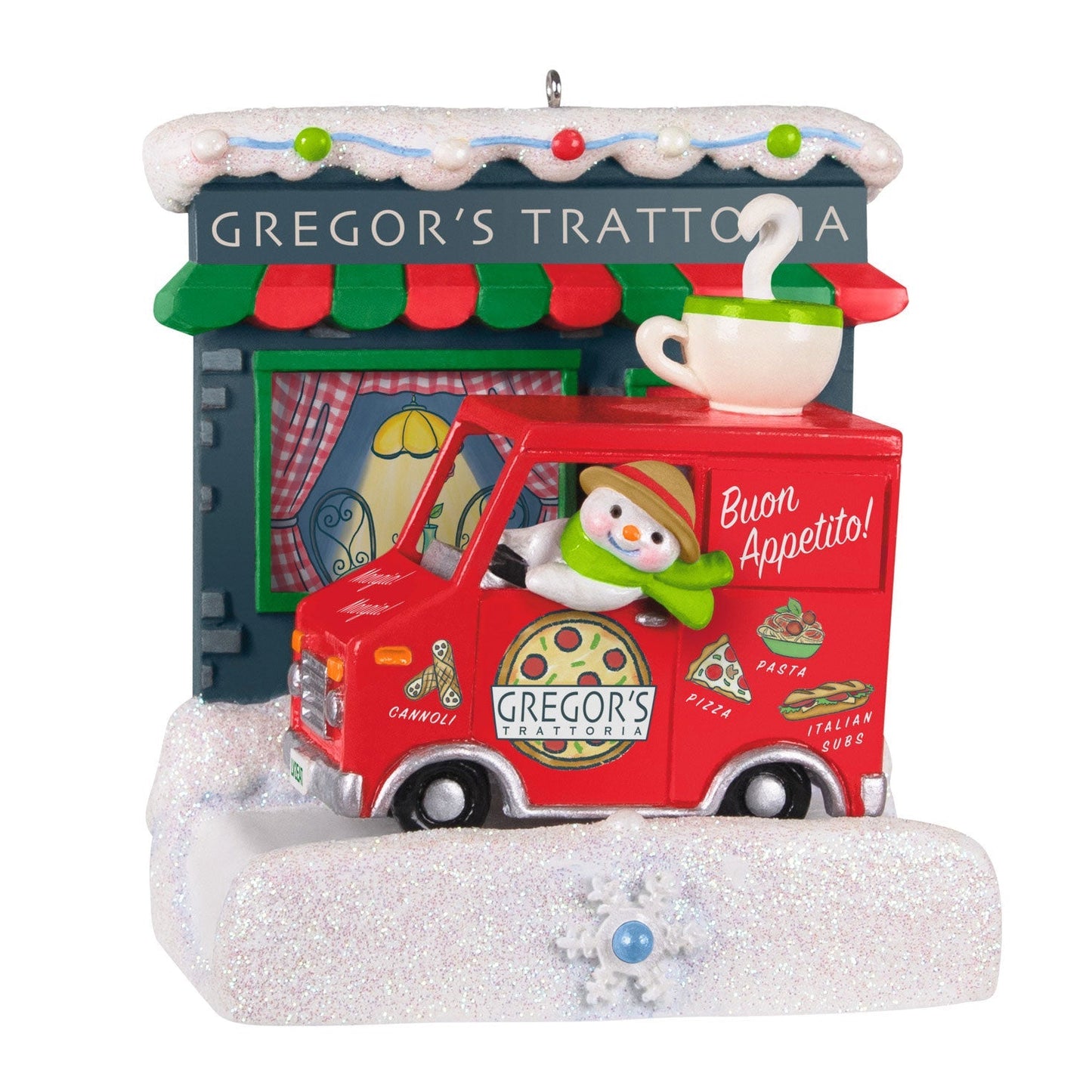 Happy Holiday Parade Collection Gregors Trattoria Musical, 2023 Keepsake Ornament With Light