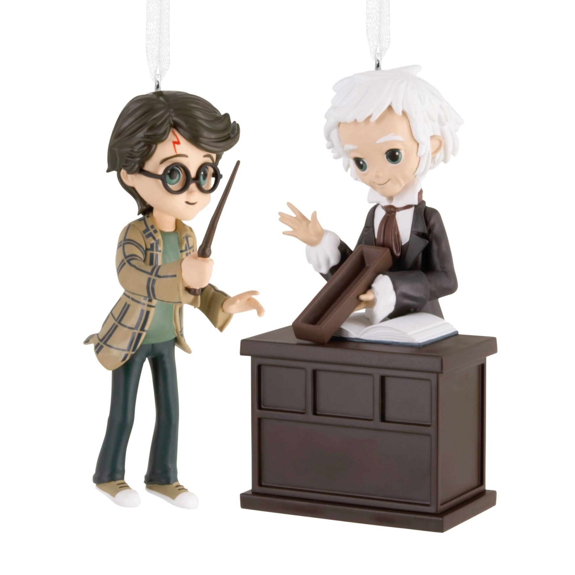 Harry Potter and Ollivander Hallmark Ornaments, Set of 2