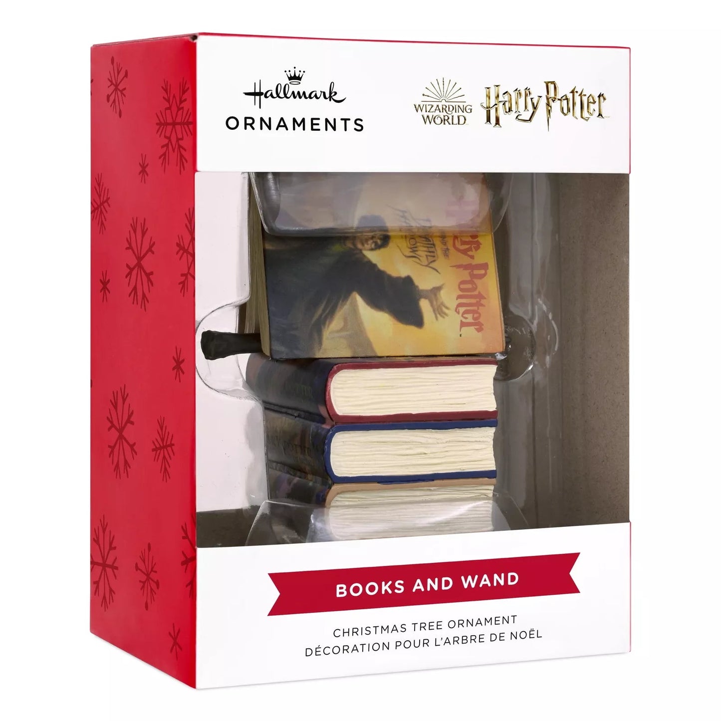 Harry Potter™ Stacked Books and Wand Hallmark Ornament