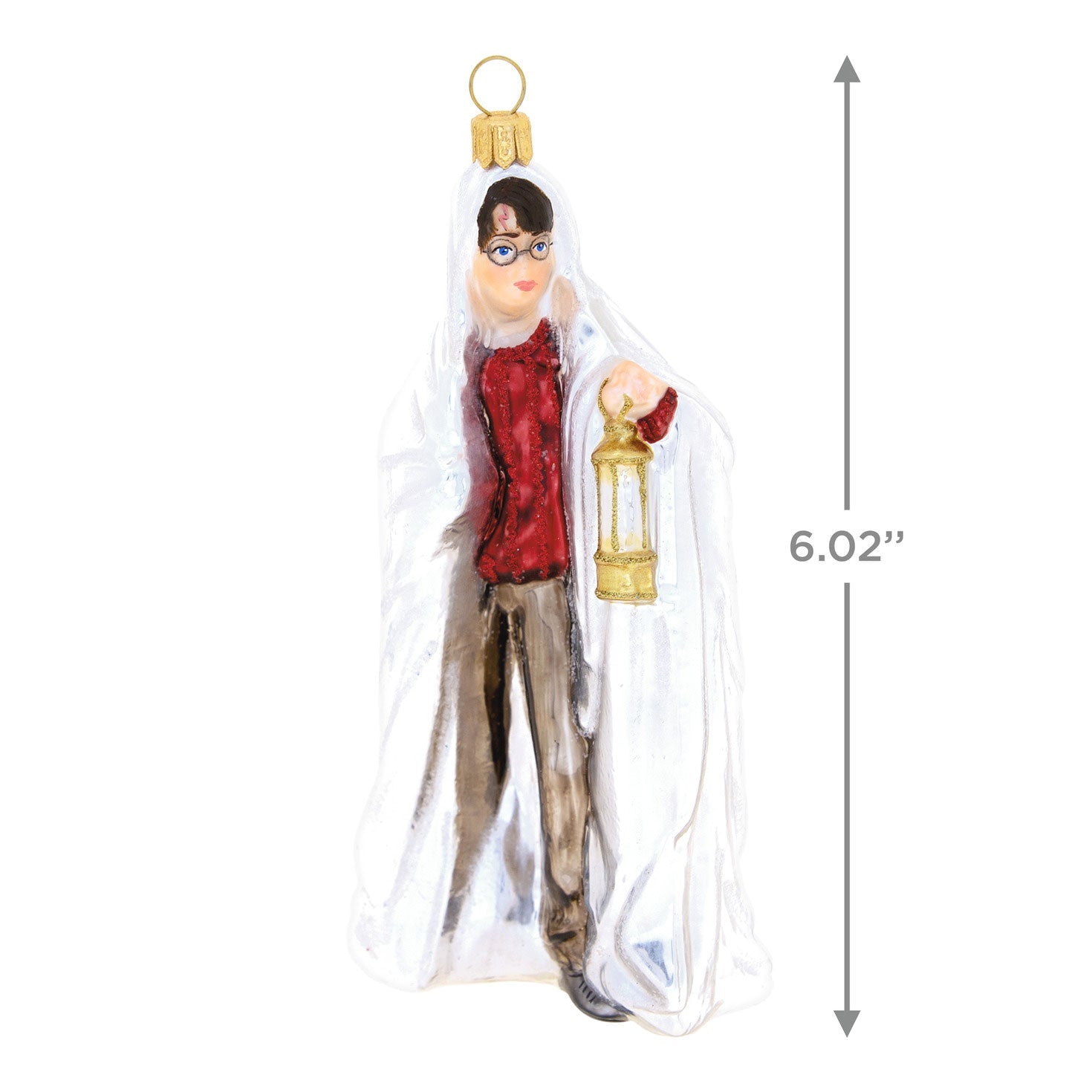 Harry Potter Using the Invisibility Cloak Glass, 2023 Keepsake Ornament