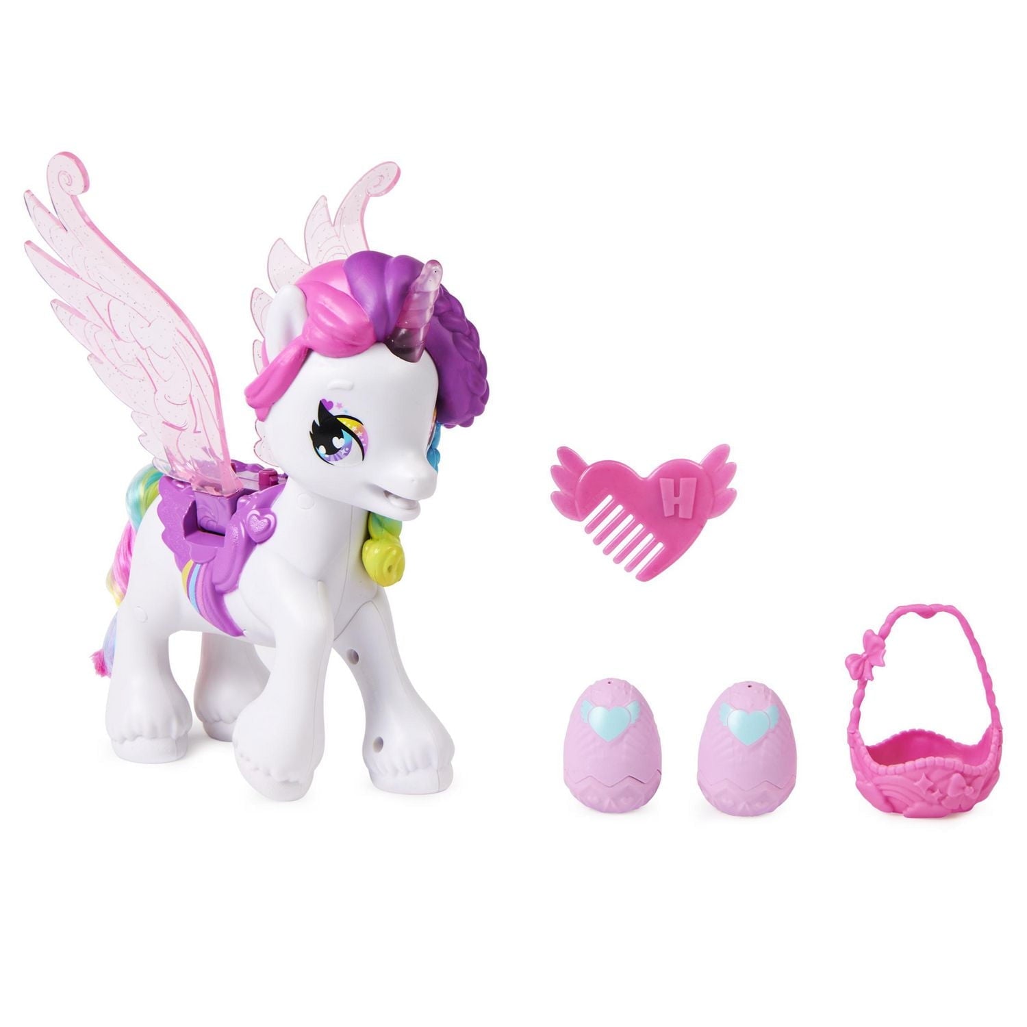 Hatchimals CollEGGtibles, Hatchicorn Unicorn Toy with Flapping Wings