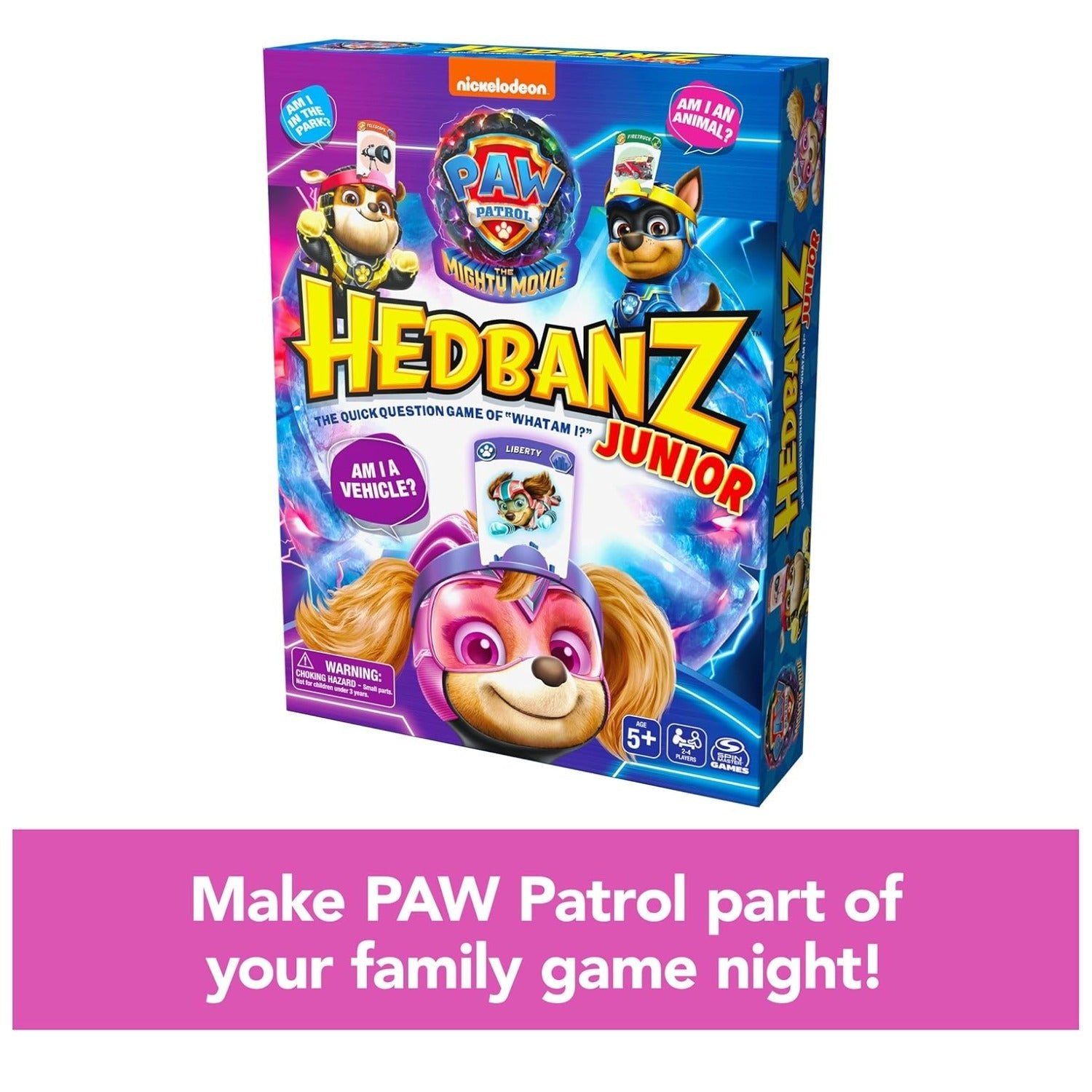 Hedbanz Junior PAW Patrol The Mighty Movie Game