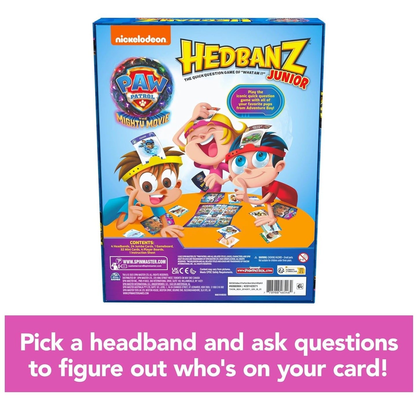 Hedbanz Junior PAW Patrol The Mighty Movie Game