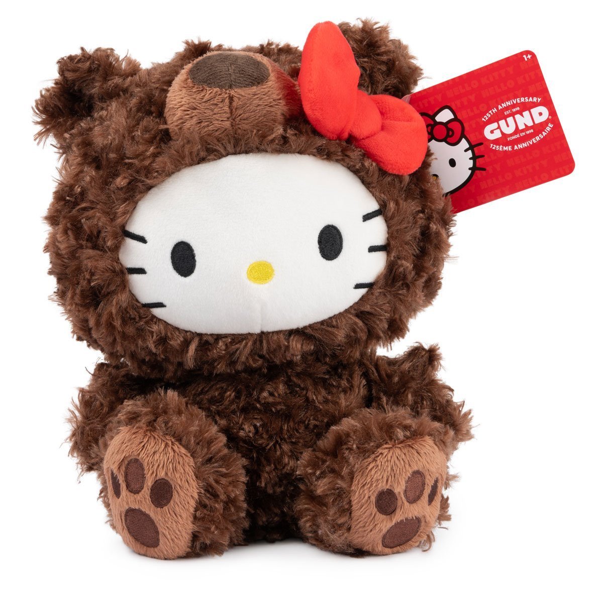 Hello Kitty Philbin Teddy Bear Plush, 10”