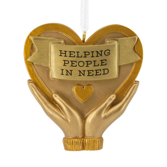 Helping People in Need Caregiver Hallmark Ornament