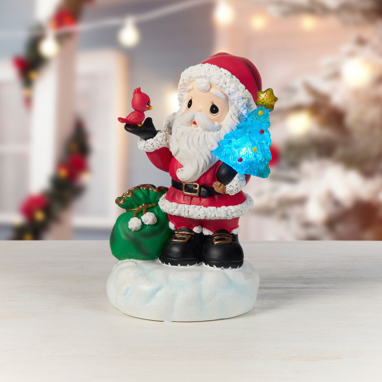 Here Comes Santa Claus LED Musical Figurine